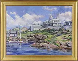 Keith Oehmig, Monhegan Morning, Large oil on canvas