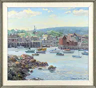 Stapleton Kearns, Rockport Harbor, Oil on canvas