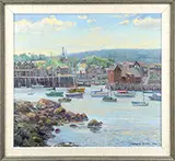 Stapleton Kearns, Rockport Harbor, Oil on canvas