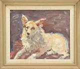 Anthony Thieme, His Dog, Rockport, 1927