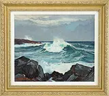 Stanley Wingate Woodward, Straightsmouth Cove, Oil on canvas