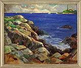 Henry J. Billings, Rockport Coast with Thatcher’s Island, Oil on canvas