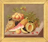 Unsigned, Still Life of Fruit, Oil on canvas