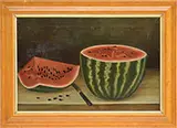 Jennie Rosenheimer, Cut Watermelon, Oil on canvas