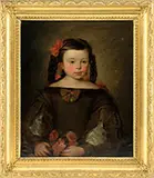 Unsigned, Pair of Portraits of Frances Elizabeth Appleton and Her Older Sister, Mary Appleton, Oil on canvas