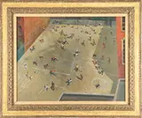Staats Cotworth, High Above the Playground, Oil on board