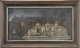 William Kummann, A River Street Scene, Oil on canvas
