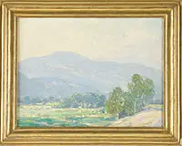 William S. Robinson, Intervale N.H, 1925”. Oil on panel