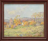 William Jurian Kaula, November Morning, New Ipswich, N.H, Oil on board