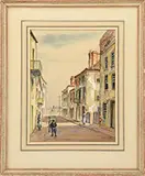 Alfred Heber Hutty, View Looking Down a Charleston, S.C