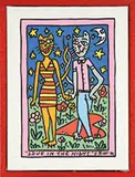 James Rizzi, Love in the Night, Acrylic on canvas