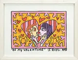 James Rizzi, Be My Valentine, Acrylic on canvas mounted to board