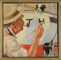Reginald F. Bolles, The Last Letter, Oil on canvas