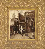 Victor John Robertson, Pirate Illustration, Oil on canvas