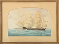 J. Hall, Canada Ship “Othere” of New Glasgow, Watercolor