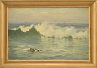 William Partridge Burpee, The Crashing Wave, Oil on canvas
