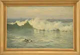 William Partridge Burpee, The Crashing Wave, Oil on canvas