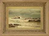 Henry Pemberton Smith, Steamship in Distress, Oil on canvas
