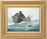 Chester K. Van Nortwick, Net Fisherman, Oil on masonite