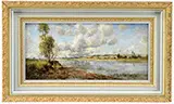 Henri Harpignies, Clouds Building in a Summer Landscape