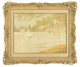 Georges Seurat, Study for “La Seine Et La Grande Jatte, Oil on canvas
