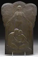Alexander Kraumann, Art Nouveau Lovers, Bronze plaque