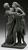 Unsigned, Two Classical Figures, Bronze