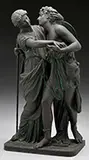 Unsigned, Two Classical Figures, Bronze