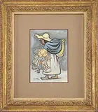 Diego Rivera, Woman with Chickens, Watercolor