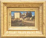 Emilio Sánchez-Perrier, Country Villa, Sevilla, Oil on wood panel