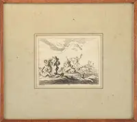 Abraham Blommaert, Neptune & Figures, Etching