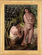 Leon Kroll, Bathing in the Woods, Oil on canvas