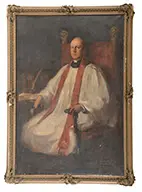 Dana Pond, Portrait of the Reverend Glenn Tilley Morse (1870-1950), Large oil on canvas