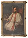 Dana Pond, Portrait of the Reverend Glenn Tilley Morse (1870-1950), Large oil on canvas