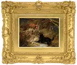 George Armfield, Fox & Dog in Landscape