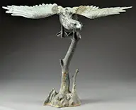 Unsigned, Eagle on Branch, Bronze