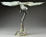 Unsigned, Eagle on Branch, Bronze