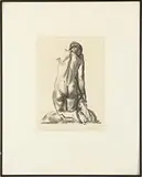George Bellows, Nude Study, Woman Kneeling on a Pillow