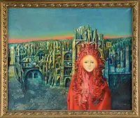 Clement, Pourper Et Violet, Oil on canvas