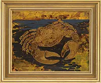 Donn P. Devita, Crab, Oil on masonite