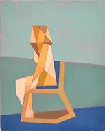 Ian Gage, Abstract Seated Figure, Oil on canvas