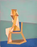 Ian Gage, Abstract Seated Figure, Oil on canvas
