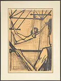 Bernard Buffet, Trapeze Artist, Lithograph on paper