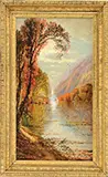 Edmund Darch Lewis, Fall Landscape with Waterfall