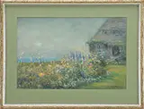 Louis Doyle Norton, Flowers by the Sea, pastel