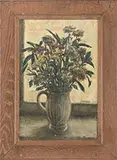 Willard W. Cummings, Still Life of Flowers, Oil on canvas