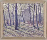 Frederick O’Neill Gallagher, The Woodland Abby, Oil on canvas