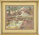 Charles Henry Richert, Four Works, Watercolor & pastel