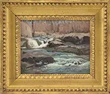 James Perry Wilson, Two Landscape Works, 1) Midnight Landscape Oil on wood panel