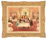 Jean Louise Marcel Cosson, The Dinner Party, Oil on board